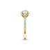 1.50 Carat Flower Shaped Round Diamond Solitaire Ring in 14K Yellow Gold